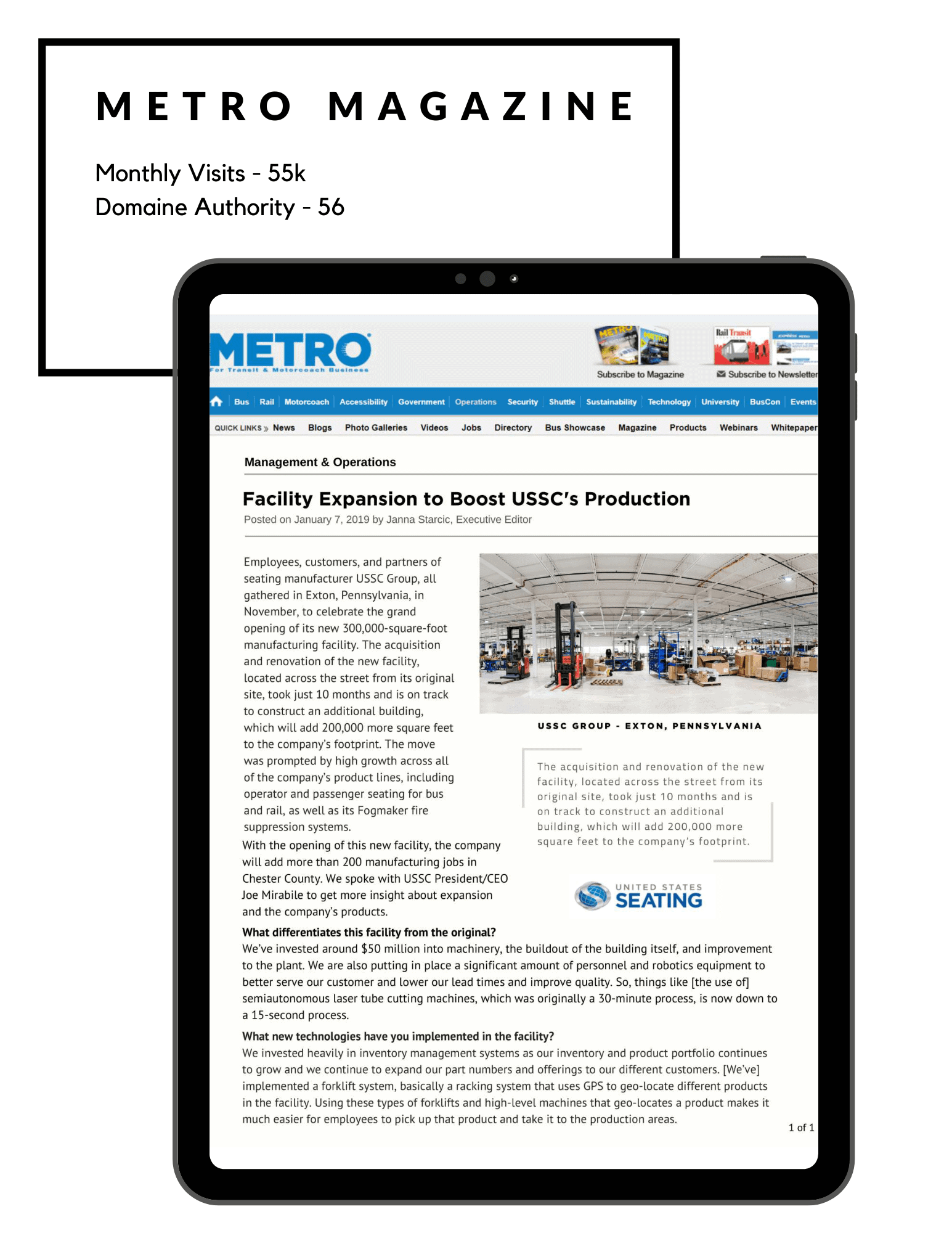 Metro Transportation News - USSC Media Results